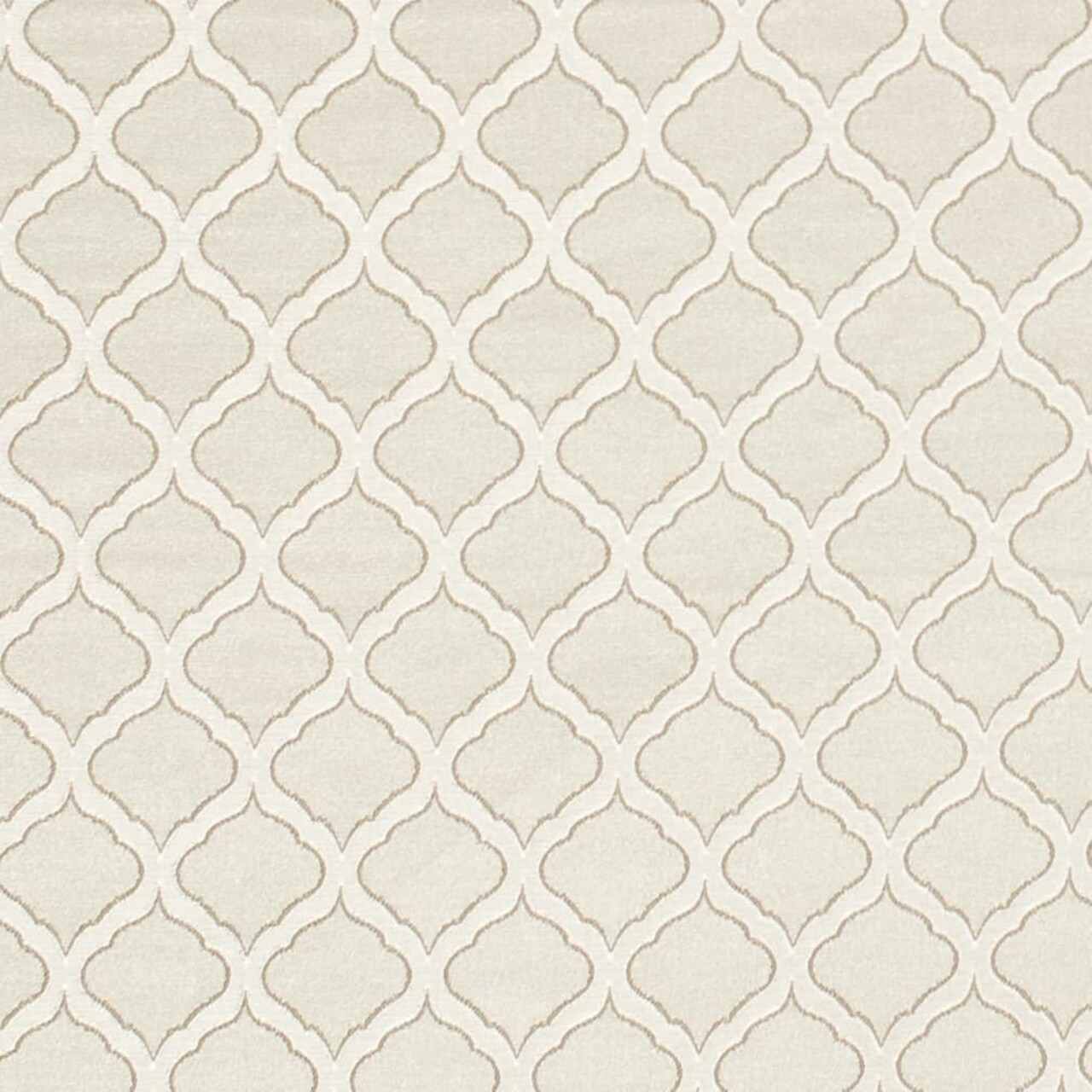 Natural Abstract Geometric Woven Pattern Upholstery Fabric by The Yard - SKU: Marston Champagne